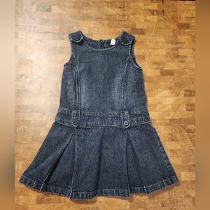 Baby Gap Toddler 4 years vintage fall '06 pleated denim dress (lined)